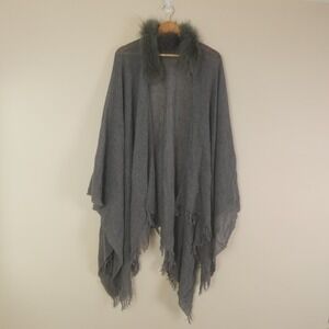 Anne Fontaine Wool‎ Wrap Shawl Poncho Gus